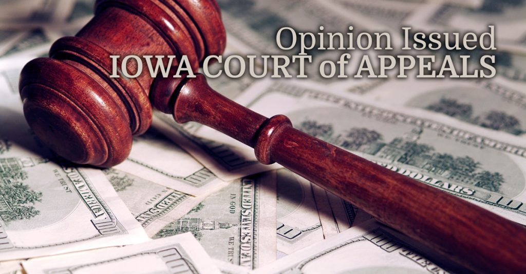 iowa court of appeals issued opinion beneficiary assignment